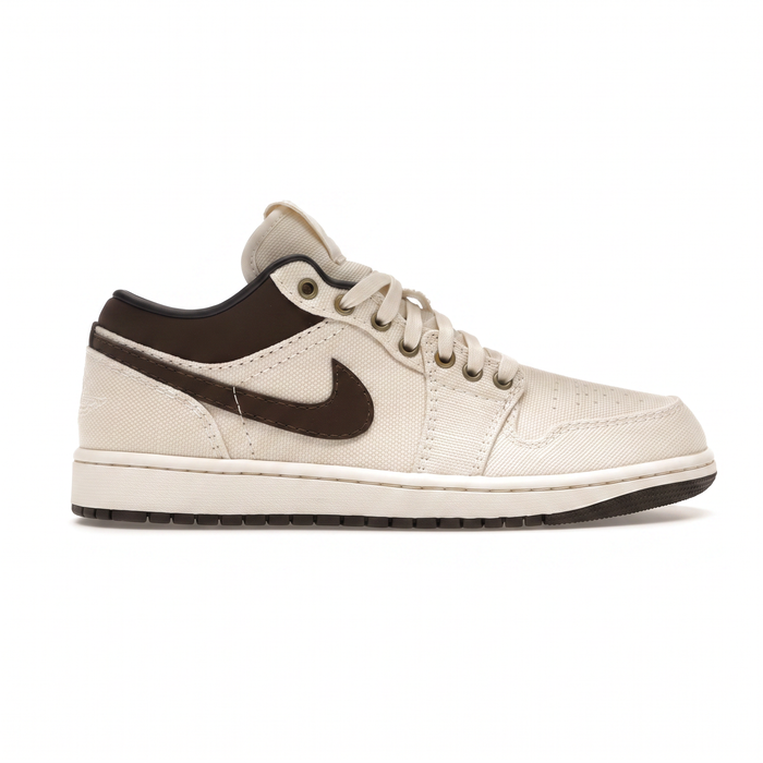 Jordan 1 Low Premium Pale Ivory Off Noir Baroque Brown