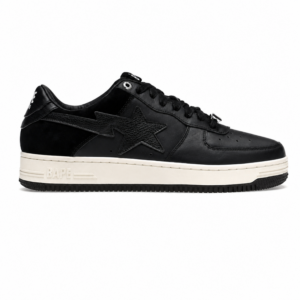 A Bathing Ape Bape Sta Low Suede Heel Black